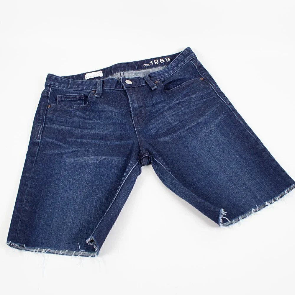 Gap Skinny Bermuda Shorts - Jean Shorts - Size 27 - Picture 2 of 5